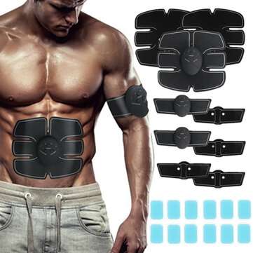 12PCS ABS Stimulator Gel Pads Replacement for Muscle Toner for Abdominal Workout Belt Muscle Trainer