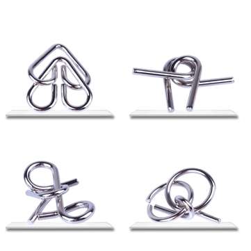 12Pcs Brain Puzzle Set Nine Link Set Early Childhood Education Puzzle Solution Ring Buckle Toys Kong
