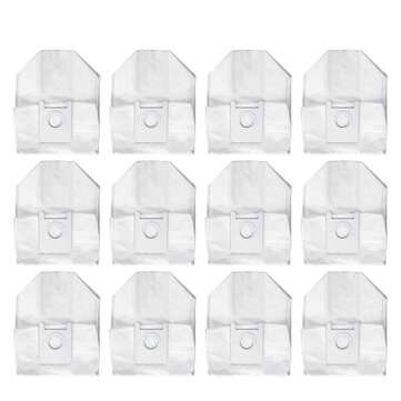 12pcs Dust Bags Replacements for ROIDMI EVE Plus Robot Vacuum Cleaner Parts Accessories [Non-Origina