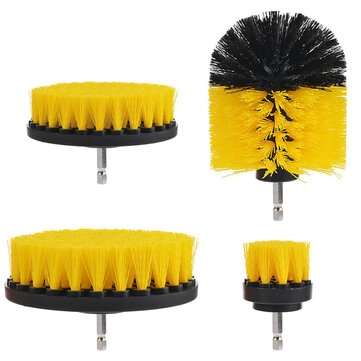 12Pcs Electric Drill Cleaning Brush With Sponge And Extend Attachment Tile Grout Power Scrubber Tub
