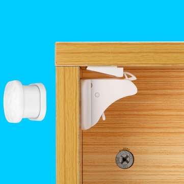 12pcs Lock+2 Key Magnetic Child Lock Baby Safety Baby Protection Cabinet Door Lock Kids Drawer Locke