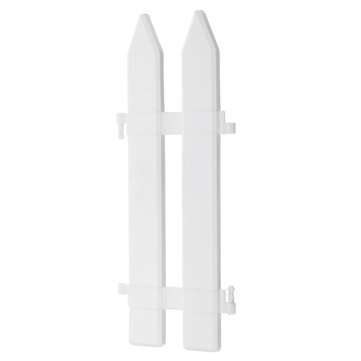 12PCS Plastic Fence Decorations White Home Christmas Xmas Tree Ornaments Miniature Border Grass Lawn