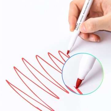 12pcs Mixed Colour White Board Bright Marker Pen Set Fine bullet Tip Pens Easy Dry Wipe Stationery P