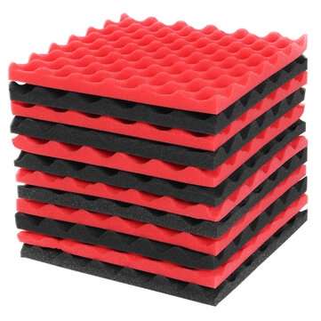 12Pcs Sound-Proof Foam Tile Acoustic Studio Board Set to Cover The Sound