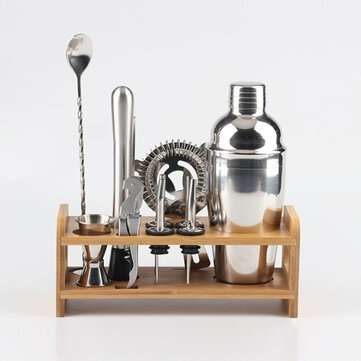 12Pcs Stainless Cocktail Making Set Mixer Martini Maker Bar Strainer Bartender