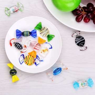 12Pcs Vintage Murano Glass Sweets Candy Christmas Decorations Kids Ornament