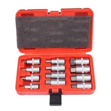 12pcs Various Specifications Chisel Tool Steel Multifunctionl Ratchet Wrench Socket