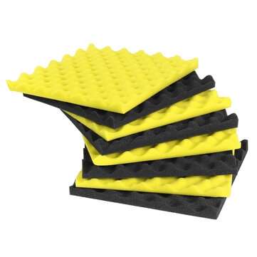 12Pcs Sound-Proof Foam Tile Acoustic Studio Board Set to Cover The Sound