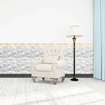 12Pcs/Set PVC 3D Wall Panels Embossed Home Room Decal Background Decor 12x12inch