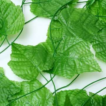 12Pcs/Pack Artificial Greenery Vine Artificial Ivy Leaves Hanging for Home Bathroom Garden Wedding P