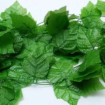 12Pcs/Pack Artificial Greenery Vine Artificial Ivy Leaves Hanging for Home Bathroom Garden Wedding P