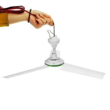 12V  Soalr ceiling Fan 3 Blade Ceiling Fan