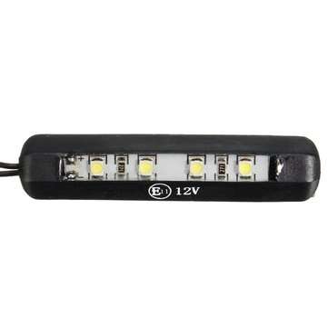 12V 0.3W Motorcycle Car 4 LEDs Tiny Rear Number Plate Light Lamp
