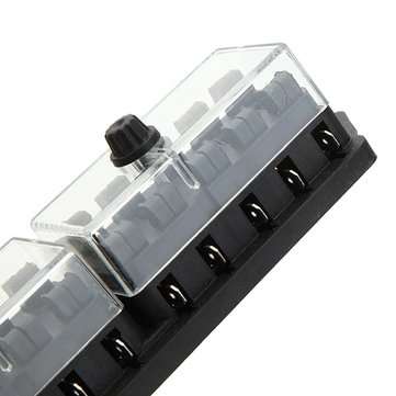12V 10 Way Car Truck Vehicle Automotive Blade Fuse Box Holder Circuit ATO ATC