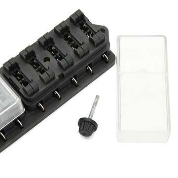 12V 10 Way Car Truck Vehicle Automotive Blade Fuse Box Holder Circuit ATO ATC