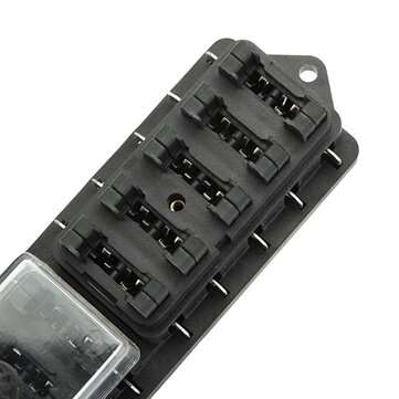 12V 10 Way Car Truck Vehicle Automotive Blade Fuse Box Holder Circuit ATO ATC
