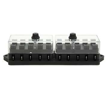 12V 10 Way Car Truck Vehicle Automotive Blade Fuse Box Holder Circuit ATO ATC
