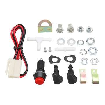 12V 1.8L Universal Motorcycle Car Wind Shield Washer Reservoir Pump Bottle Kit Jet Switch