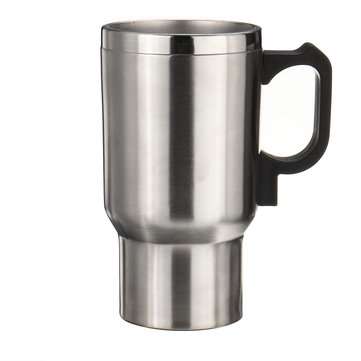 12V 13.5oz Electric Car Heated Stainless Steel Tumbler Insulated Mug Travel Cup