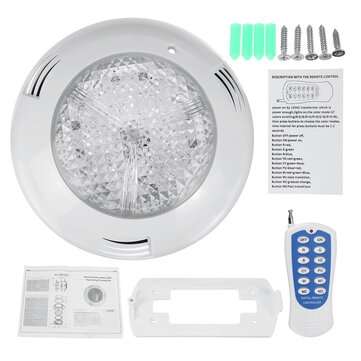 12V 144 LED RGB Underwater Swimming Pool Light Fountain Lamp Bulb Remote Control