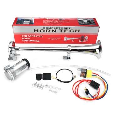 12V 150DB Single Trumpet Air Horn Compressor Kit For Car Truck Boat Van Train