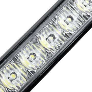 12V 144W 42 LED Amber Double Side Traffic Advisor Strobe Flash Light Bar Emergency Light Magnetic Un
