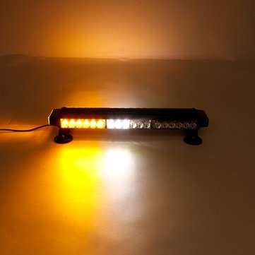 12V 144W 42 LED Amber Double Side Traffic Advisor Strobe Flash Light Bar Emergency Light Magnetic Un