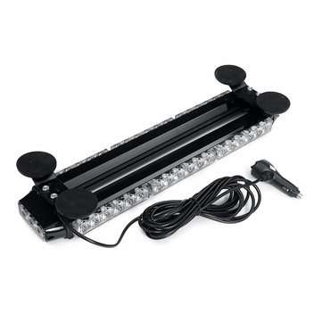 12V 144W 42 LED Amber Double Side Traffic Advisor Strobe Flash Light Bar Emergency Light Magnetic Un