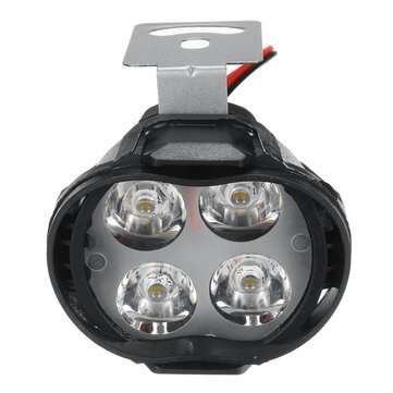 12V 15W 4LED 1000LM Super Bright Motorcycle Headlight Bulb Work Fog Driving Spot Night Headlamp For