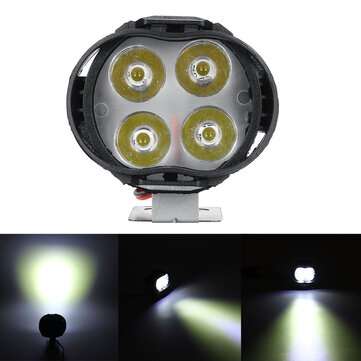 12V 15W 4LED 1000LM Super Bright Motorcycle Headlight Bulb Work Fog Driving Spot Night Headlamp For