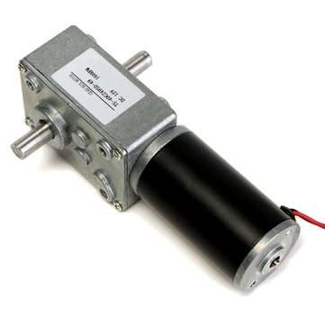 12V 160rpm Reduction Motor Worm Gear Double Shaft DC Motor Cear-box Motor