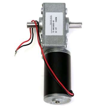 12V 160rpm Reduction Motor Worm Gear Double Shaft DC Motor Cear-box Motor