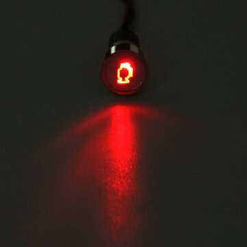 12V 16mm LED Dash Panel Warning Pilot Light Indicator (NO.: 017)