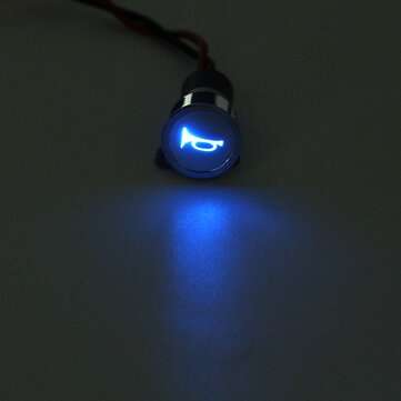 12V 16mm LED Dash Panel Warning Pilot Light Indicator (NO.: 018)