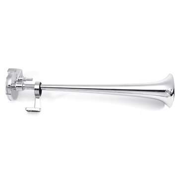 12V 178db Trumpet Air Horn With Compressor Super Loud Single Chrome Universal For Boat Train Car
