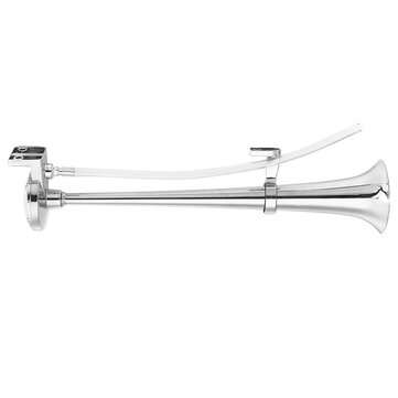 12V 178db Trumpet Air Horn With Compressor Super Loud Single Chrome Universal For Boat Train Car