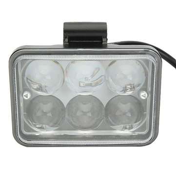 12V 18W 7000K Motorcycle Super Bright Spot Lightt LED Headlights Lens Side Six Lamp Lights