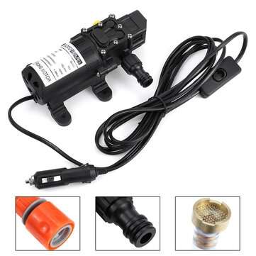 12V 200PSI High Pressure Diaphragm Self Priming Water Pump 10L/min 120W Car Washing Water Guns