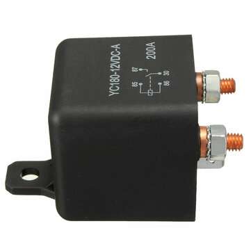 12V 200A ON/OFF Relay Switch Heavy Duty Split Charge 4-Pin Terminals For Car Auto Boat Van