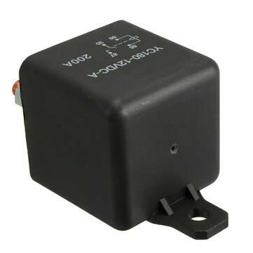 12V 200A ON/OFF Relay Switch Heavy Duty Split Charge 4-Pin Terminals For Car Auto Boat Van