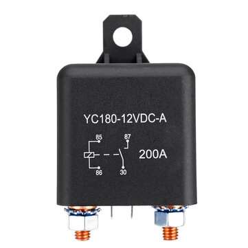 12V 200A ON/OFF Relay Switch Heavy Duty Split Charge 4-Pin Terminals For Car Auto Boat Van