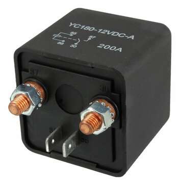 12V 200A ON/OFF Relay Switch Heavy Duty Split Charge 4-Pin Terminals For Car Auto Boat Van
