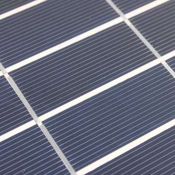 12V 20W 45CM x 35CM PolyCrystalline Solar Panel With Alligator Clip Wire