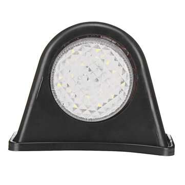 12V 24V 12 LEDs Mini Side Marker Light Lamp Rubber Trailer Truck Caravan Van
