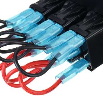 12V 24V 3 Gang Rocker Switch Panel LED Light For Car Marine Boat RV Waterproof