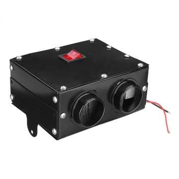 12V 24V 300W Car Truck Heater Warmer Dual Hole Heating Fan Window Defroster Demister (VOLTAGE: 12V)