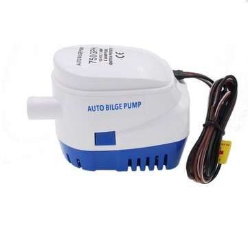 12V 24V 750GPH Automatic Water Bilge Pump For Boat Submersible Auto Pump With Floa... (VOLTAGE: 12V)