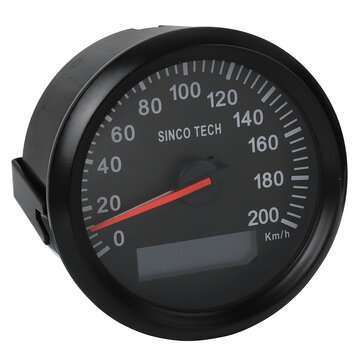12V 24V 85mm 200Km/h Car GPS Speedometer Odometer Speed Gauge 7 Color Waterproof Marine Boat Univers