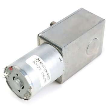12V 2RPM Reversible High Torque Turbo Worm Geared DC Motor JGY370