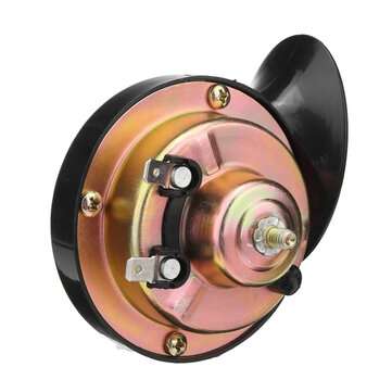 12V 300DB Black High Pitch Electric Snail Horn with Mounting Bracket Accessories